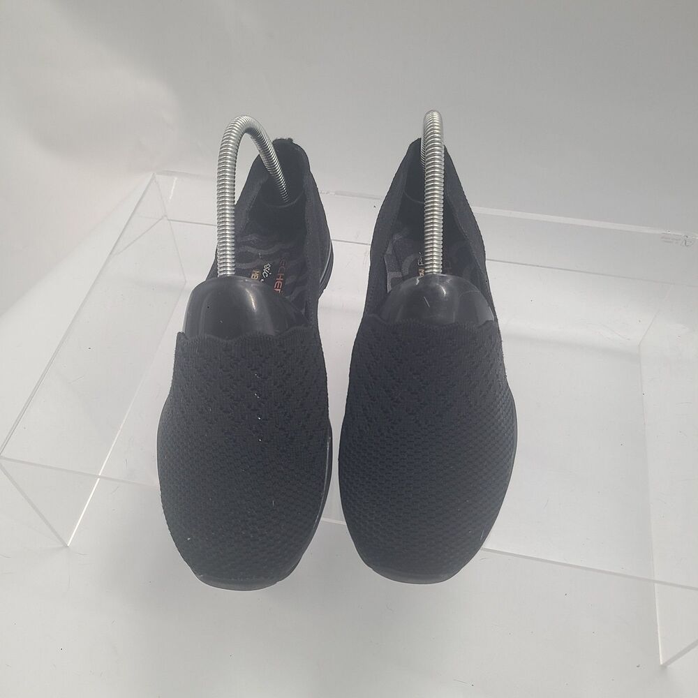 Skechers Classic Fit Air Cooled Memory Foam Slip On Black 49481 Women Sz 7.5